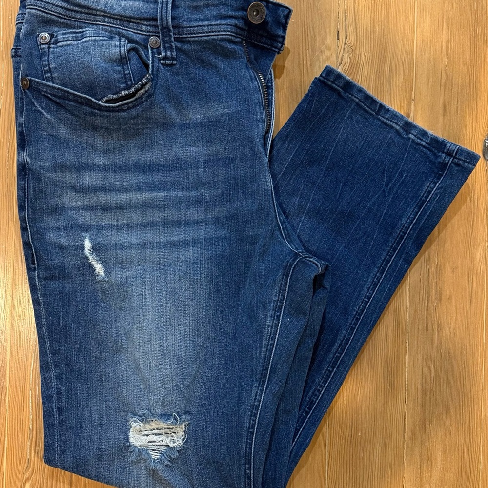 Seven7 Men's Slim Straight Fit Jeans in Dark Blue 36x30